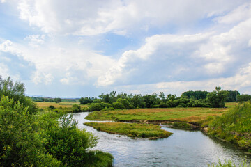 landscape with river and sky