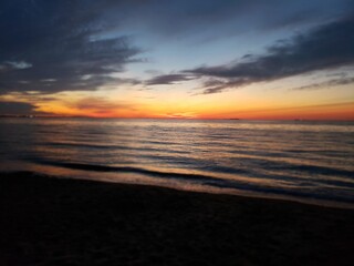 Fototapeta na wymiar Chesapeake Bay at sunset.