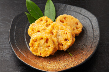 レンコンのはさみ揚げ