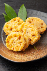 レンコンのはさみ揚げ