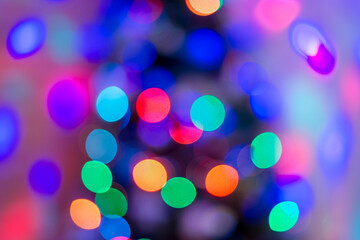 A Beautiful Christmas Light Bokeh image background