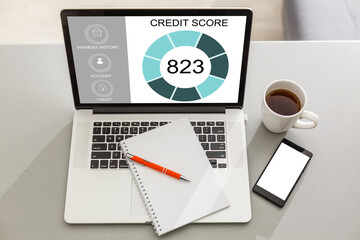 Credit Score Financial Banking Economy Concept