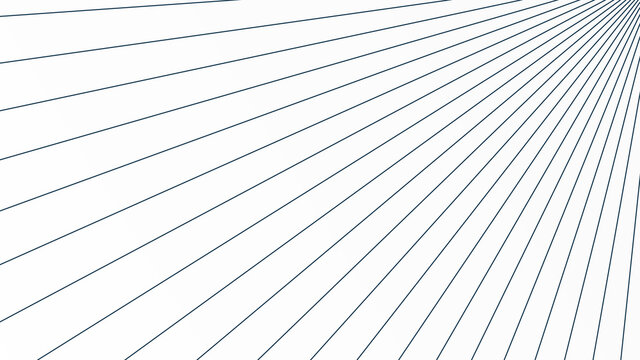 Geometric Lines Background. Blue Linear Sunburst Rays Line Style. Flat Vector Illustration Design Template Element