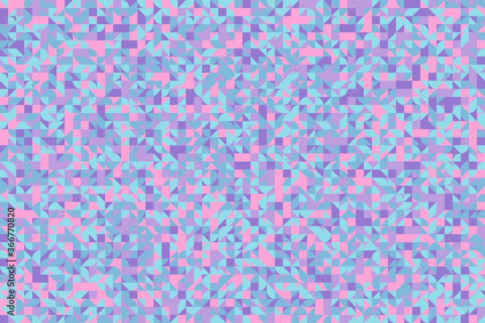 Aufkleber abstract geometric pattern with square, triangular and round elements. vector multicolor background 