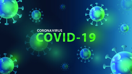 Covid -19 Coronavirus background template for early warning as a means of education for children