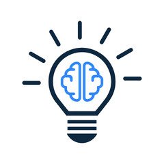 Brainstorming, creative idea icon design