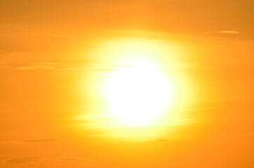 Sky in the evening, sunset photo.