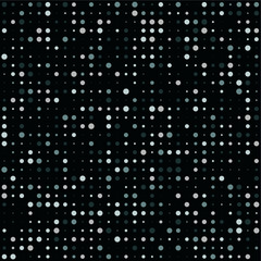 abstract black and white geometric pattern with dotts and small elements.