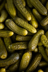 pickled cucumbers, detail
