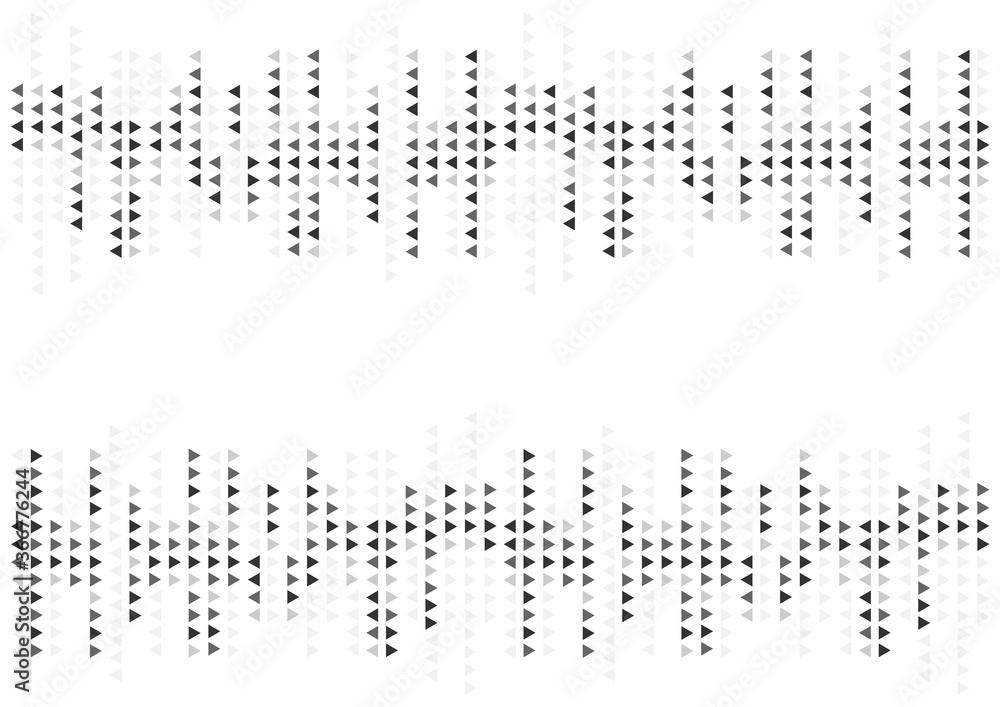 Poster triangle geometric abstract background. dynamic shapes composition.