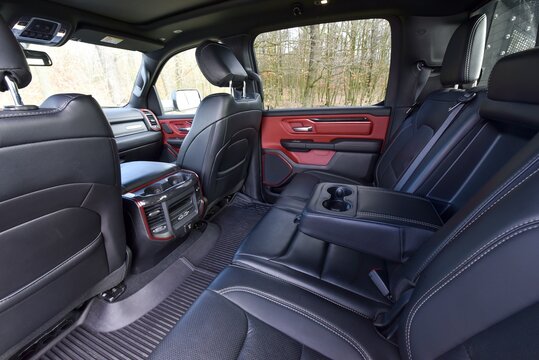 Dodge RAM Rebel. Great American pickup truck. Large space for passengers. 03-12-2020, Middle Bohemia, Czech Republic.