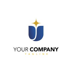 initials logo letter U elegant and professional