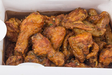 Korean Fried Chicken in Sweet and Chili Sauce.