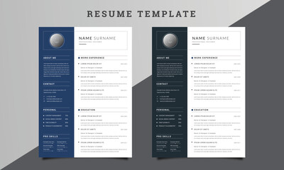 Clean Minimal Resume / CV Template