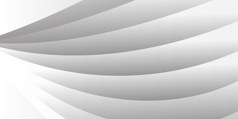 Abstract geometric curve wave white presentation background