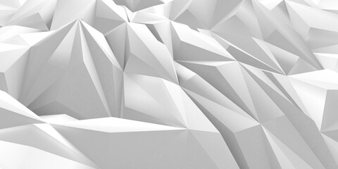 White Geometric Poligon Abstract Background