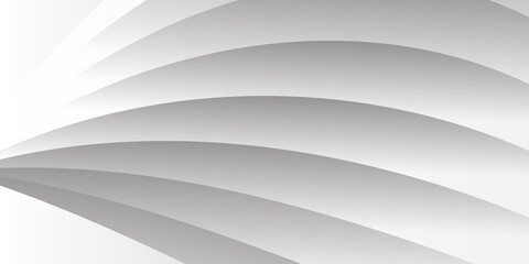 Abstract geometric curve wave white presentation background