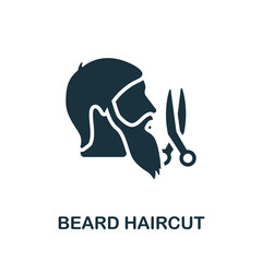 Beard Haircut icon. Simple element from beauty salon collection. Creative Beard Haircut icon for web design, templates, infographics and more