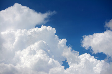  blue sky with cloud closeup