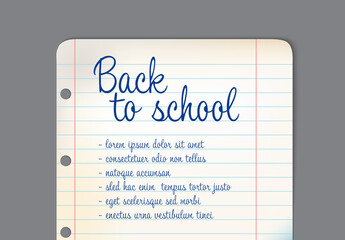 Back-To-School Banner Layout
