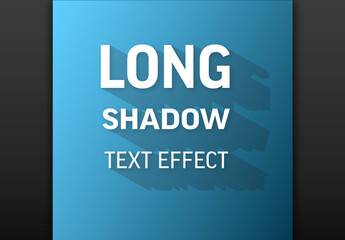 Long Shadow Editable Text Effect