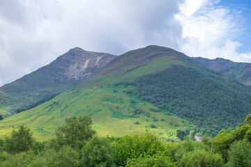 Obraz premium mountain landscape with clouds