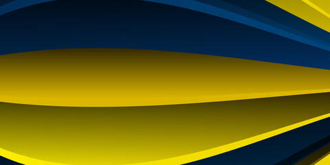 Blue yellow 3D abstract background suit for presentation design