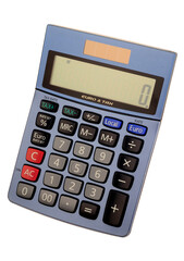 Desktop Calculator on a White Background