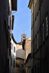 You can see it between the buildings on the narrow streets in Florence Italy