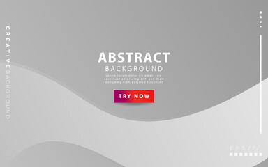 abstract white and gray wave gradient color curve vector background