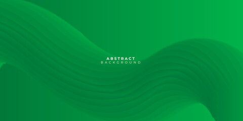 Green abstract background wave