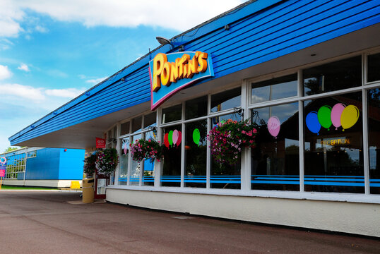 Pakefield, England - August 30, 2009: Pontins Holiday Park in Pakefield, Suffolk. Pontins was popular in the 1970's and was founded by Fred Pontin in 1946.