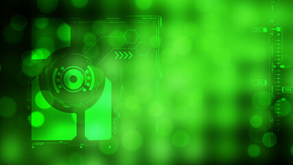 Abstract futuristic cyber technology background. Sci-fi circuit design