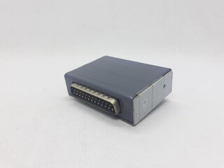 Electronic Data Converter Device in White Isolated Background