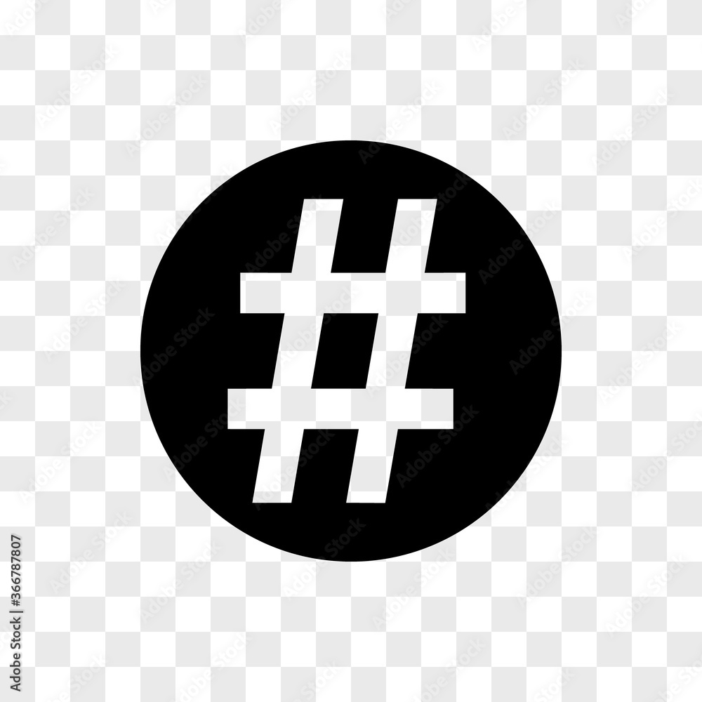 Poster hashtag internet keyword icon in checkerboard bg v2. internet flat icon symbol for applications.