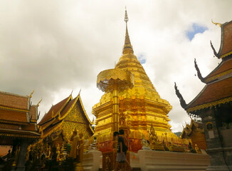 Fototapeta premium Wat Phra That Doi Suthep, Chiang Mai Province, Thailand