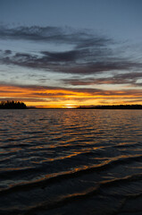 Sunset at Elk Island National Park