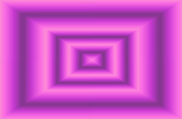 3d render Geometric Square Seamless fluorescent background. Glowing neon lights surface pattern optical illusion.  Abstract cubic room laser show corridor night club party light in virtual reality 