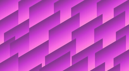 Abstract 3d geometric background with floating square pattern. 3d overlapping  pink purple gradient squares background.  3d rendering, 3d illustration. for ad, web, product display, celebration, party