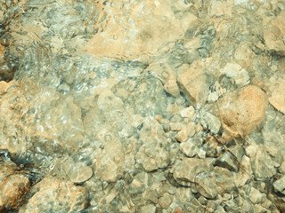 Stones under the river