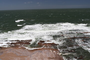 Partial view of La Balconada beach, on the Emerald Coast