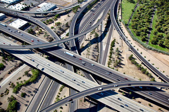 Aerial view of the Stack Interchange