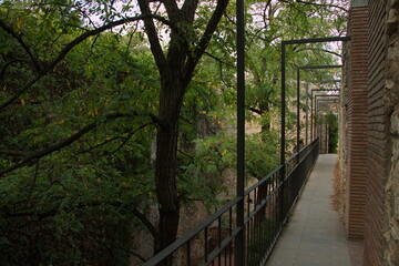 City Wall in Girona, Catalonia, Spain, Europe
