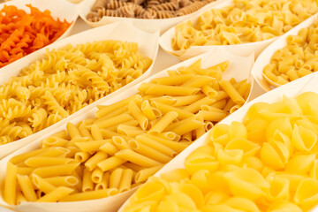 Various kind of pasta
