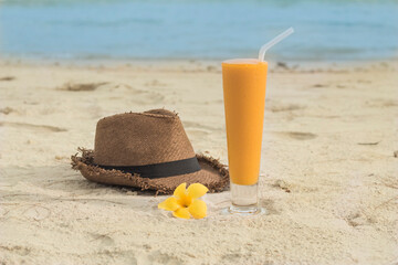 summer drink on the beach