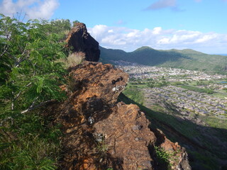 View from outdoor hiking on Koko Head creator, Hawaii