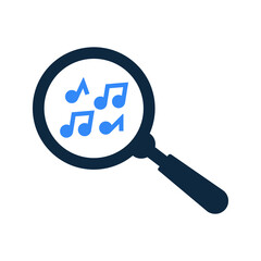 Find music icon / vector graphics