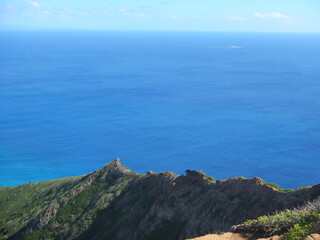 View from outdoor hiking on Koko Head creator, Hawaii