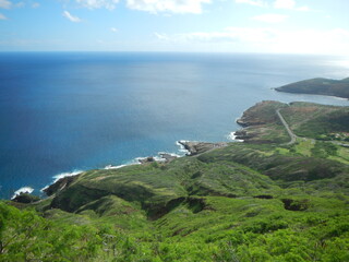 View from outdoor hiking on Koko Head creator, Hawaii