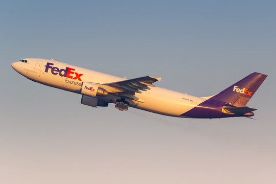 FedEx Express Airbus A300-600 airplane Milano Malpensa Airport in Italy